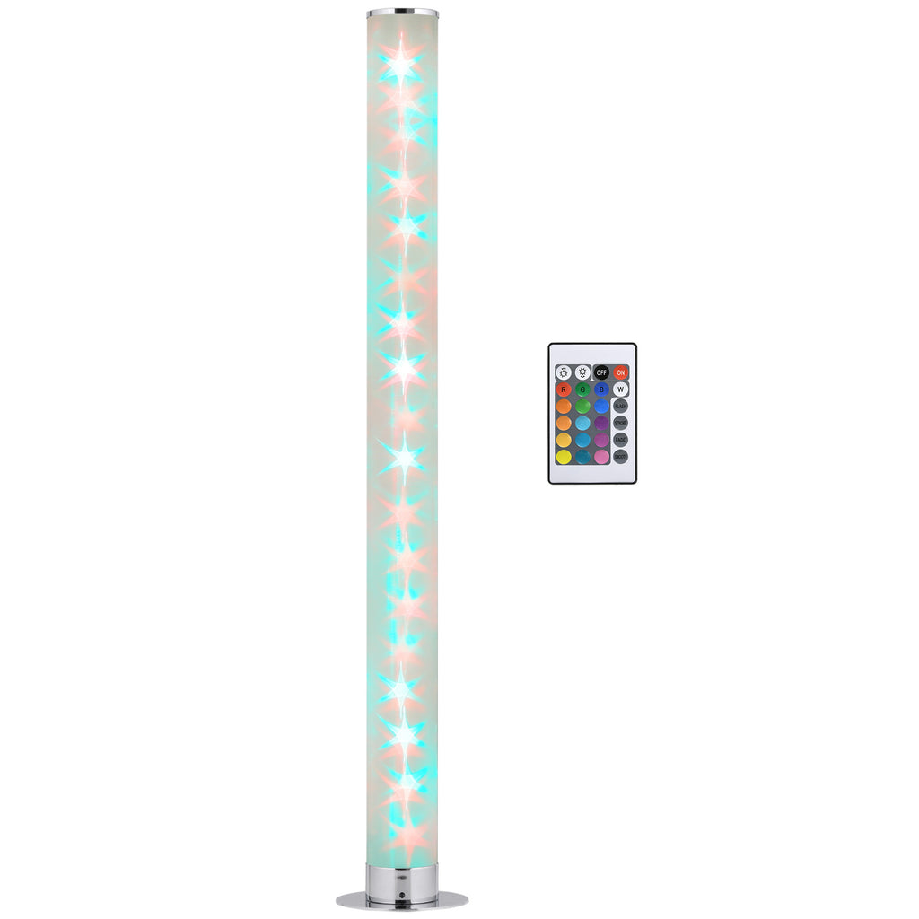 DodiOnline RGB Floor Lamp, Dimmable Corner Lamp with Remote Control & 16 Colours Effects, LED Modern Mood Lighting for Living Room Bedroom Gaming Room, Max Power 5W