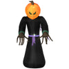 DodiOnline 2.1m Inflatable Pumpkin Ghost Head Monster Vampire 6 LED Halloween Blow Up Yard Holiday Decoration