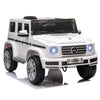 DodiOnline Mercedes Benz G500 Licensed 12V Kids Electric Ride On Car  Toy with Parental Remote Control Battery-powered 2 Motors Music Lights MP3 for 3-8 Years Old White