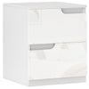 DodiOnline High Gloss Bedside Table - White