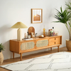 Mario Cane Rattan TV Stand