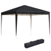 DodiOnline 3 x 3M Garden Pop Up Gazebo Height Adjustable Marquee Party Tent Wedding Canopy with Carrying Bag, Black