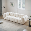 Randee BoBo Three Seater Sofa, White Boucle