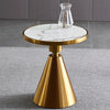 Modern Side Table with Marble top and Metal Base | DodiTec WC1