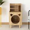 Pura Side Table With Pet House, Wood | DodiTec WC1