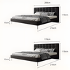 Stella King Size / Super King Size Bed, Black-DodiTec WC1