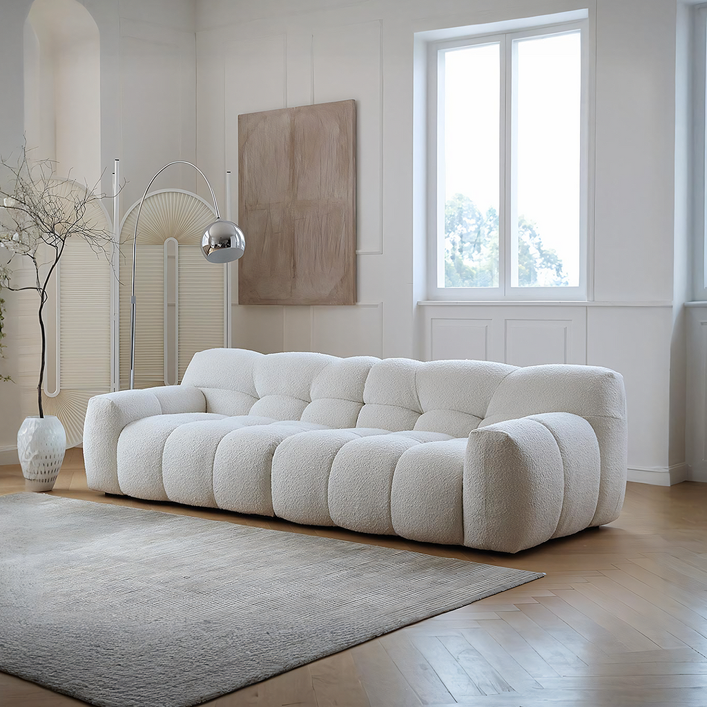 Tasya Three Seater, Four Seater Sofa, Boucle