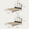 Tracy Cream King Size / Super King Size Bed, Cream-DodiTec WC1