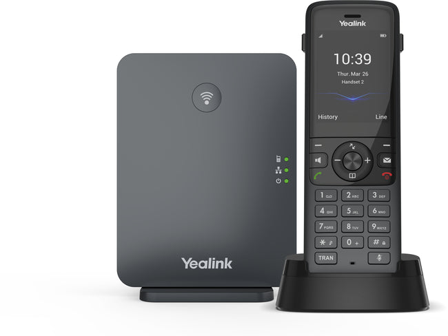 Yealink W78P DECT IP Phone System (pack includes W78H handset and W70B DECT base)