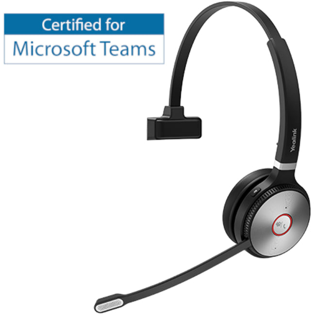 Yealink WH62 Teams Certified Single Ear over the head DECT headset