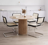 Ivar Round Dining Table, Oak | DodiTec WC1