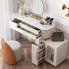 Hines Dressing Table with Mirror, Cream