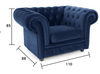 The Chesterfield Armchair, Velvet | DodiTec WC1