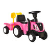 DodiOnline Ride-On Tractor, Toddler Walker, Foot-to-Floor Slide, for Ages 1-3 Years - Pink