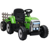 DodiOnline Ride On Tractor, Battery Powered Electric Car, with Detachable Trailer, Remote Control, Music - Green