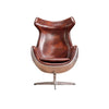 A3 Aviator Egg chair, Brown Leather, Aluminium | DodiTec WC1