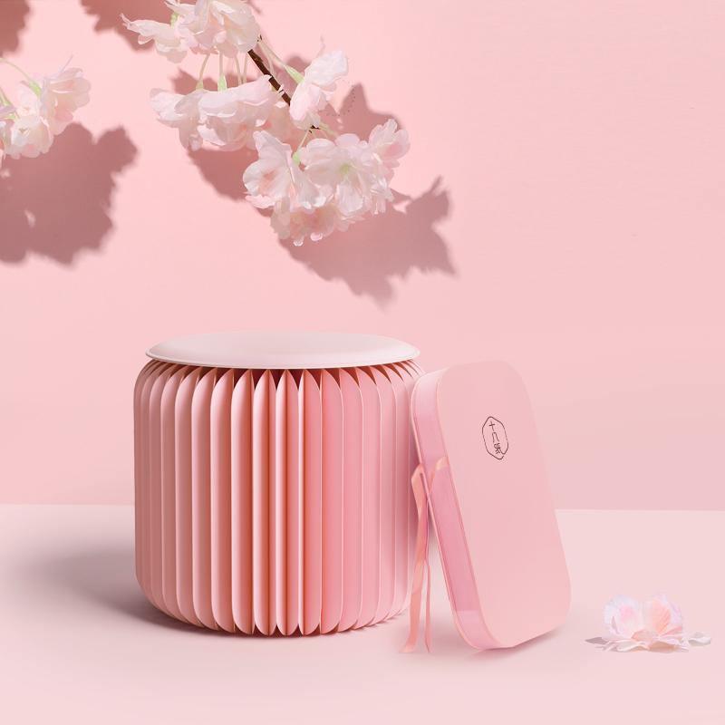 Accordion Stool Spring Pink | DodiTec WC1