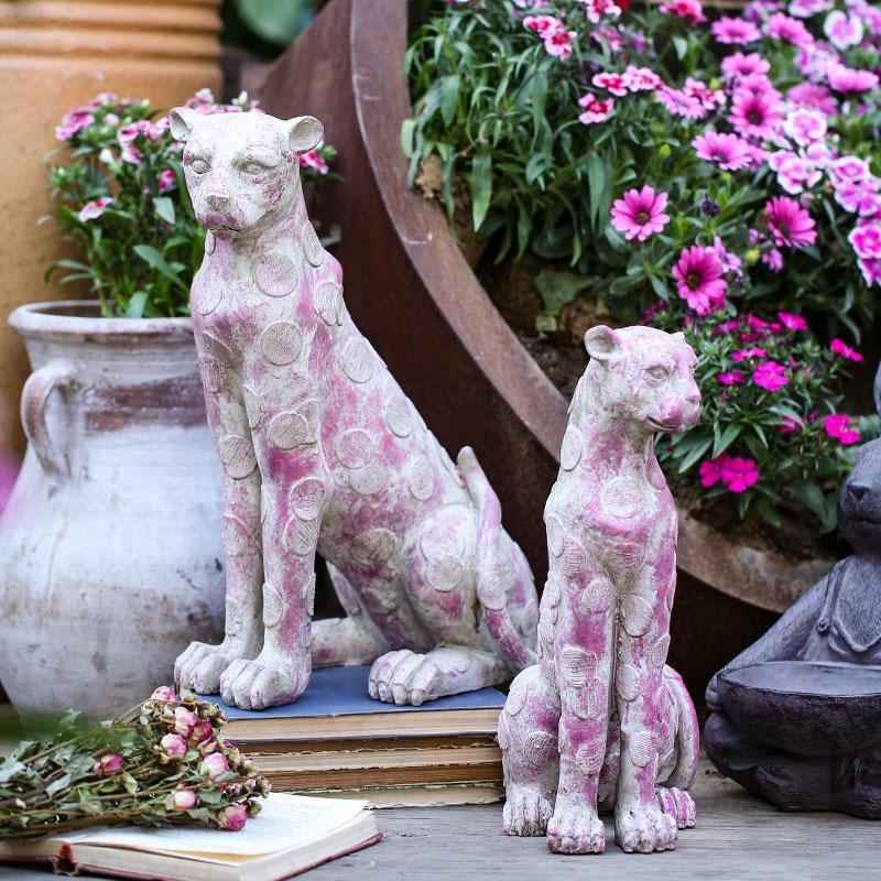 AN2 Garden Decoration, A Set Of Two Dog Statues | DodiTec WC1