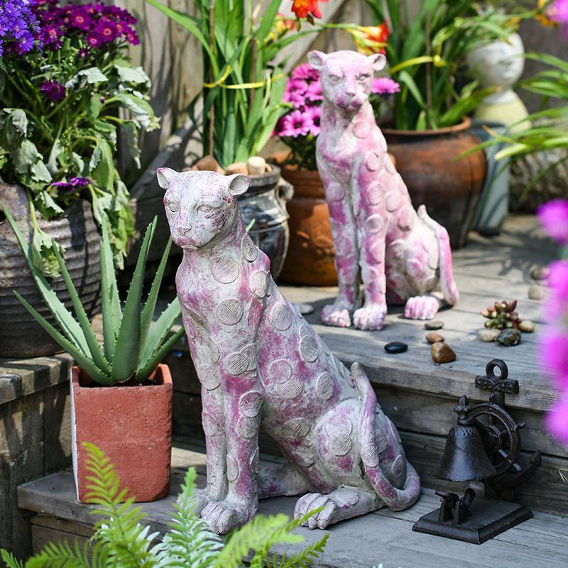 AN2 Garden Decoration, A Set Of Two Dog Statues | DodiTec WC1