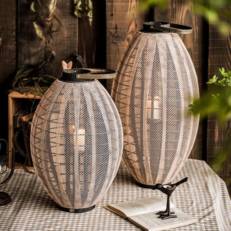 AN7 Garden Decoration, A Set Of Two Candle Cages | DodiTec WC1