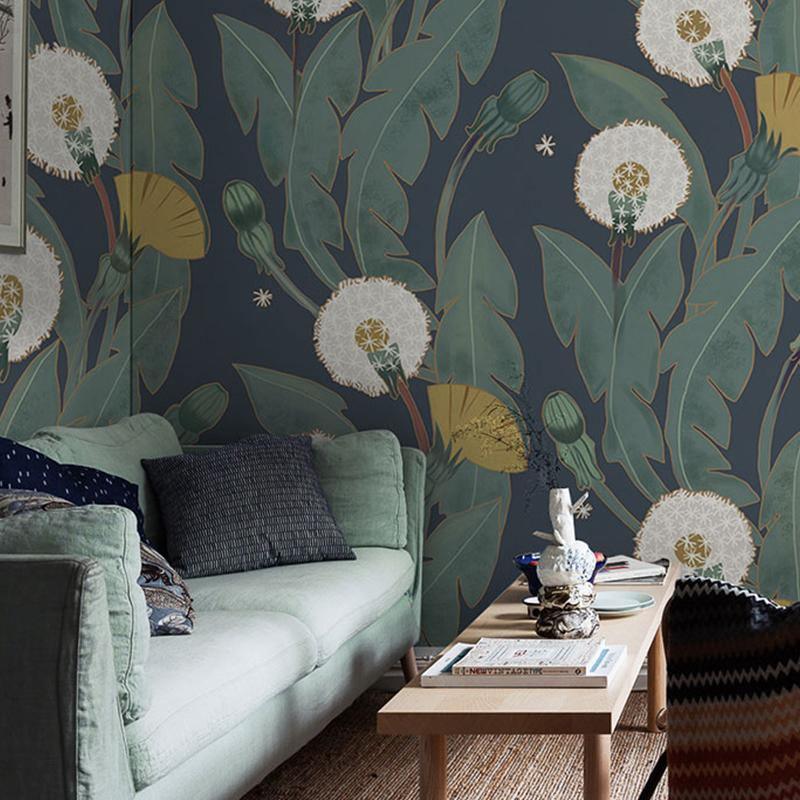 Art Nauveau Wallpaper, Dandelion | DodiTec WC1