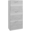 DodiOnline 12-Shoe Flip Drawer Storage Cabinet - Grey Wood-Effect