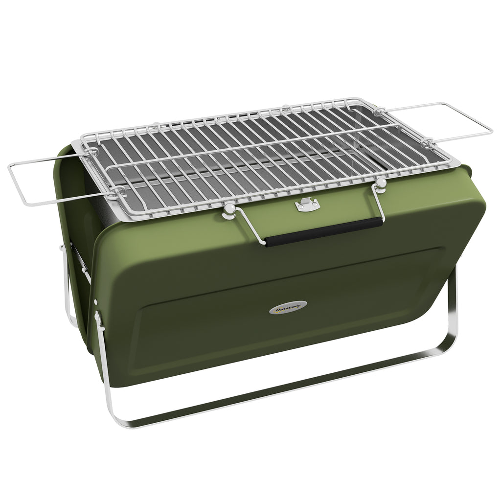 DodiOnline Metal Suitable-Style Portable BBQ Grill - Green