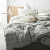 CA098 Linen Duvet Cover + Bed Sheet + 2 Pillowcases, King, More Patterns Available | DodiTec WC1