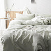 CA098 Linen Duvet Cover + Bed Sheet + 2 Pillowcases, King, More Patterns Available | DodiTec WC1