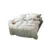 CA098 Linen Duvet Cover + Bed Sheet + 2 Pillowcases, King, More Patterns Available | DodiTec WC1