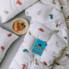 CA514 Cotton Duvet Cover + Bed Sheet + 2 Pillowcases, King, More Patterns Available | DodiTec WC1