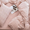 CA714 Linen Duvet Cover + Bed Sheet + 2 Pillowcases, King, More Patterns Available | DodiTec WC1