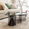 Cameron Nesting Coffee Table Set, Black | DodiTec WC1