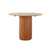 Cane Round Dining Table, Oak | DodiTec WC1