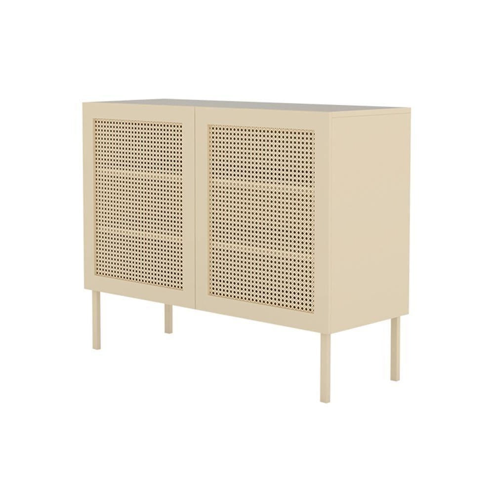 Cane Shoe Storage, Natural Rattan & Oak | DodiTec WC1