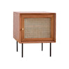 Cane Bedside Table, Natural Rattan & Wood | DodiTec WC1