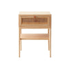 Cement Side Table, Light Oak | DodiTec WC1