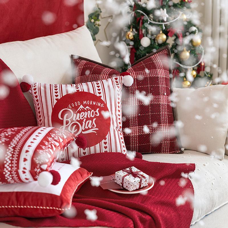 CH12 Set Of Four Cushions, Christmas Pattern | DodiTec WC1