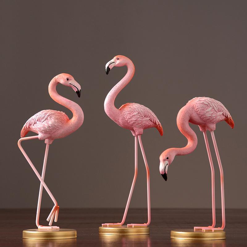 Decoration: A Set Of Three Flamingo Decoration | DodiTec WC1