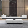 Dionne Coffee Table, Sintered Stone, White Marble Effect | DodiTec WC1