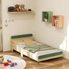 AIYAPLAY Toddler Bed with Safety Rail, for Ages 3-10 Years, 195 x 103 x 60.5cm, Green