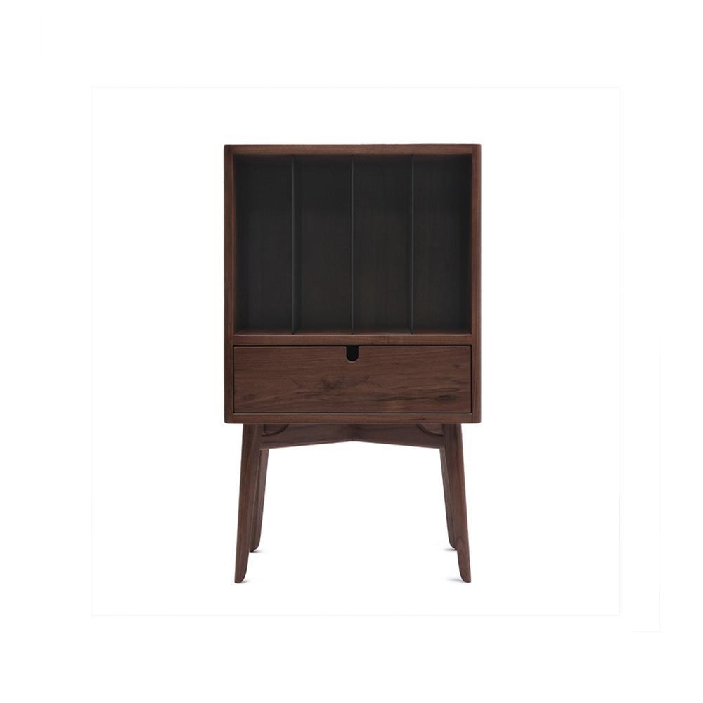 FU28 Bedside Table, Dark Oak | DodiTec WC1