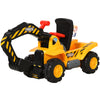 DodiOnline Kids Ride On Excavator Digger w/ Storage Basketball Net Steering NO POWER Wheel Vehicle Truck Toy