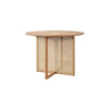 Gavril Rattan Dining Table, Light Oak | DodiTec WC1