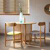 Gavril Rattan Dining Table, Light Oak | DodiTec WC1