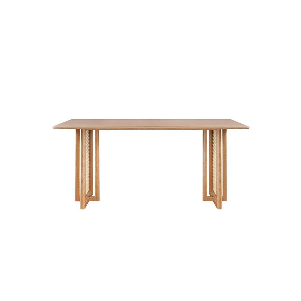 Gavril Rattan Dining Table, Oak | DodiTec WC1