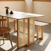 Gavril Rattan Dining Table, Oak | DodiTec WC1