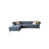 Glamour Three Seater Corner Sofa, Velvet | DodiTec WC1