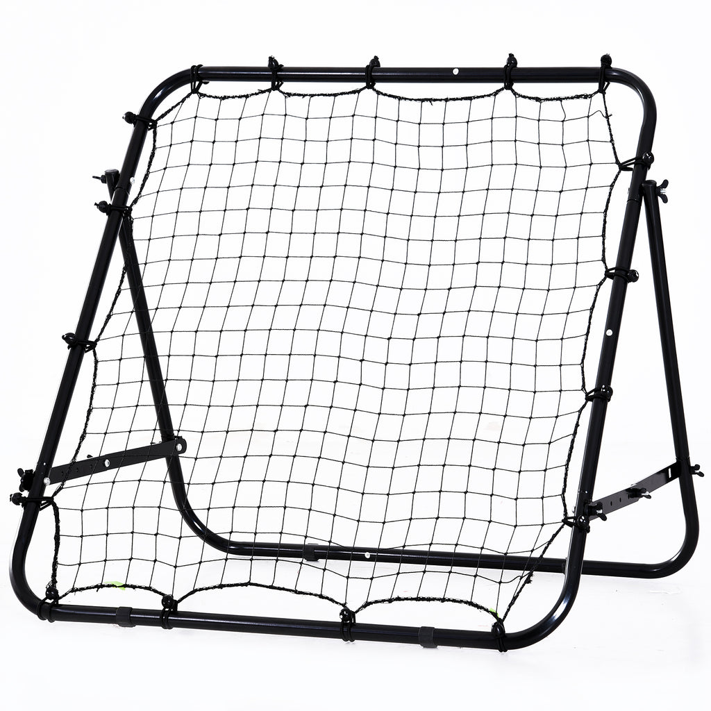 DodiOnline Adjustable Rebounder Net Kickback Target Goal for Teens Adults Training, Black