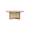 Hagy Rattan Coffee Table, Light Oak | DodiTec WC1